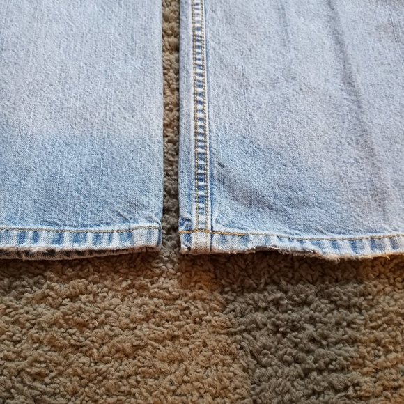 Express Size 7/8 Long Hipster Flare 32" Inseam GUC Jeans-Item #175 - Picture 5 of 6